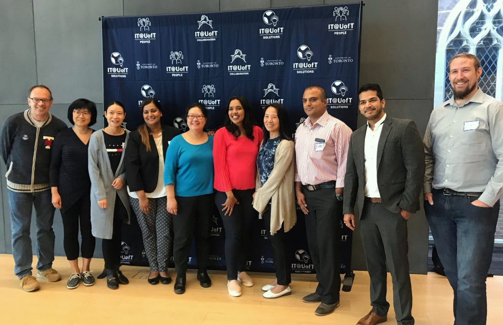 ITS staff posing for a pic at ITS All Staff Meeting at Rotman in September 2019