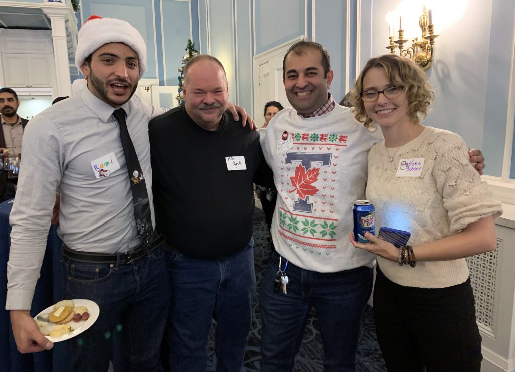ITS staff at ITS holiday party 2019 at the Faculty Club