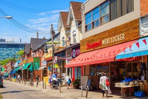 Kensington Market neighbourhood in central Toronto