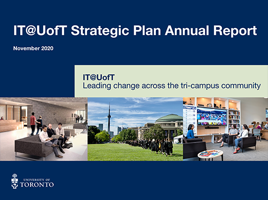 IT@UofT Strategic Plan Annual Report cover