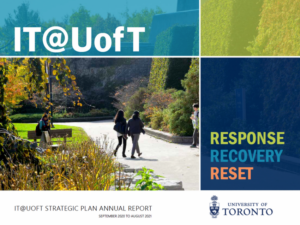 Cover of IT@UofT Strategic Plan Annual Report