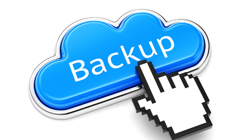 Click on a button labelled backup.