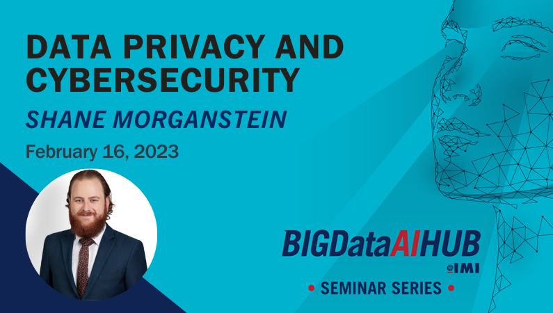 IMI Big Data AI Hub Seminar Series - Data privacy and cybersecurity with Shane Morganstein
