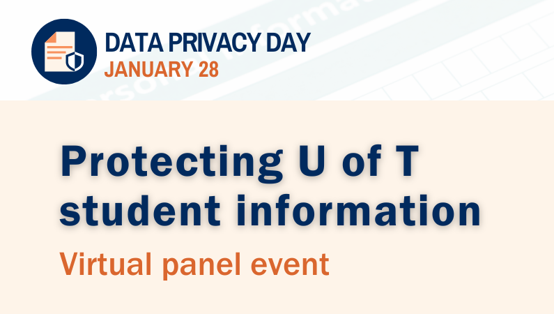 Protecting U of T student Information virtual panel event