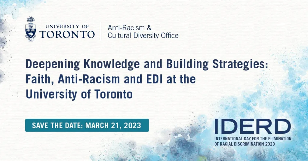 Deepening Knowledge and Building Strategies: Faith, Anti-Racism and EDI at the University of Toronto
