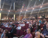 Participants attending the keynote session at the Isabel Bader Theatre.