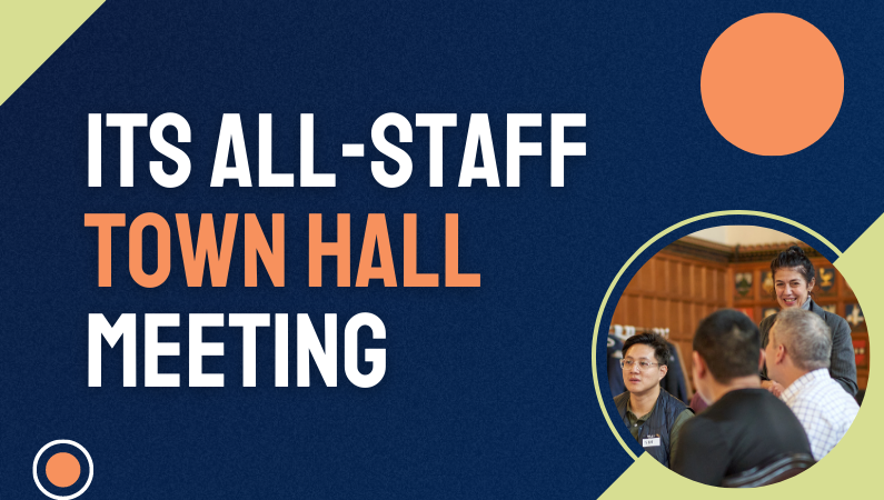 ITS all-staff town hall meeting
