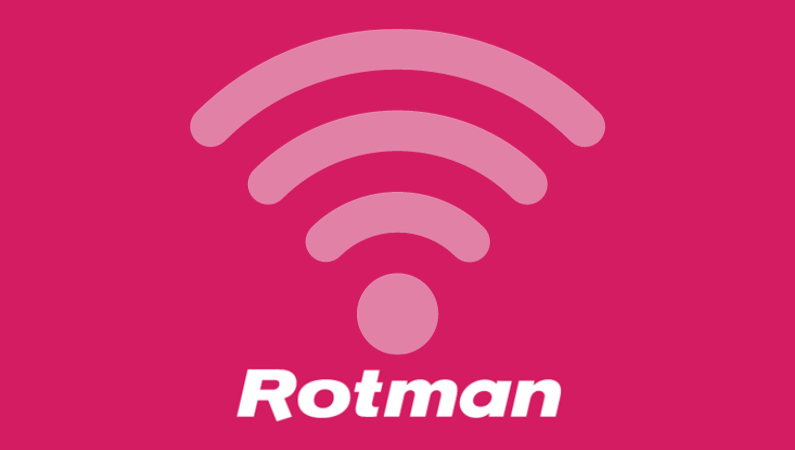 Wifi logo and "Rotman"