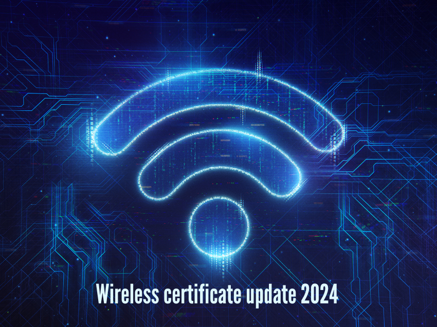 Wireless certificate update 2024