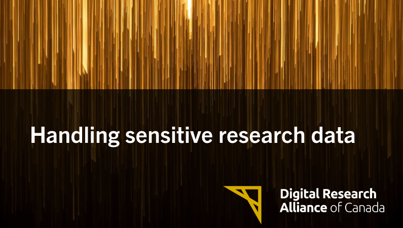 Handling sensitive research data